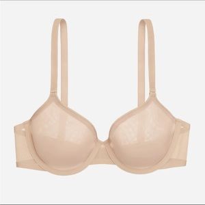 CUUP The Demi Mesh & Spacer Bra in Blush 36F
